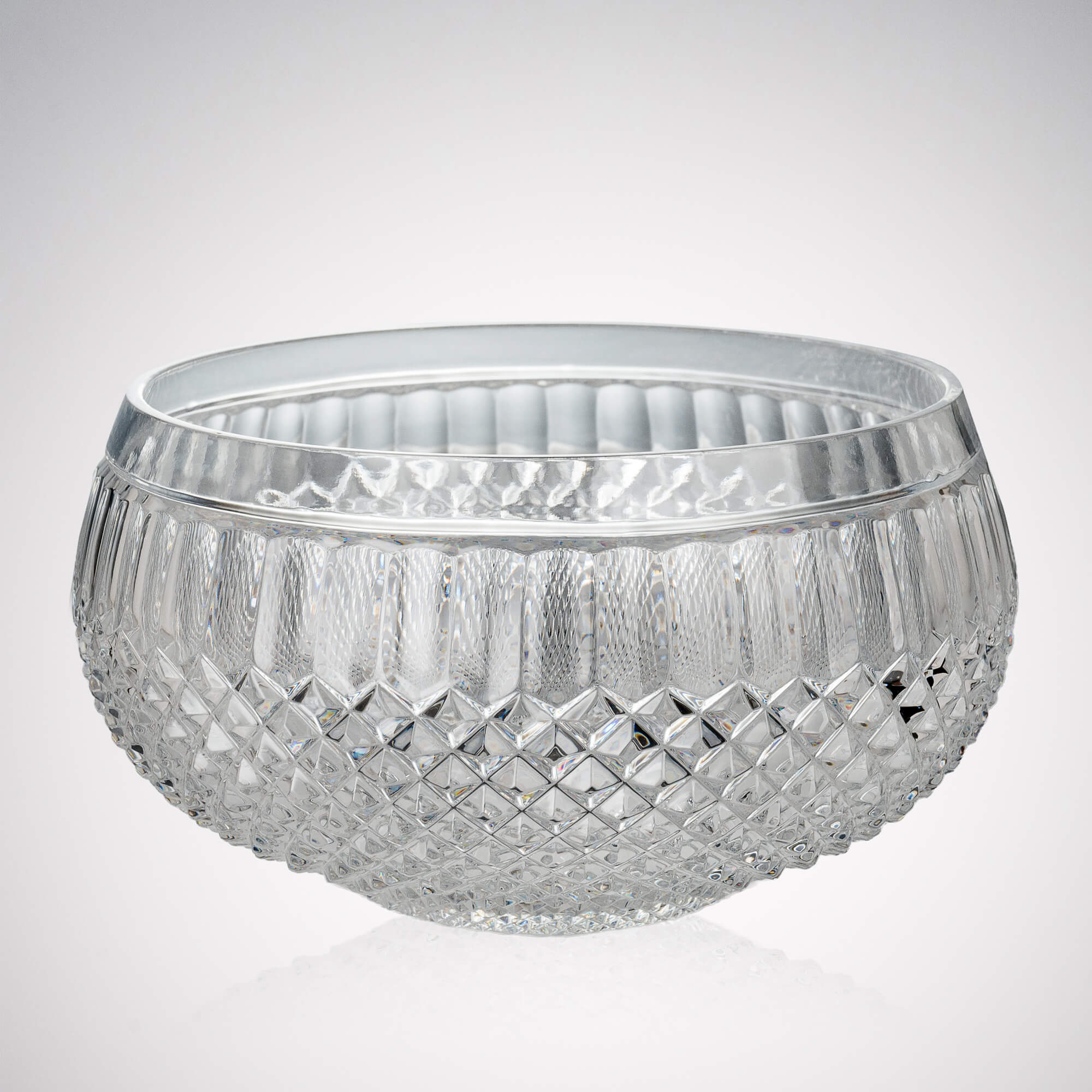 Crystal Barrel Shaped Bowl