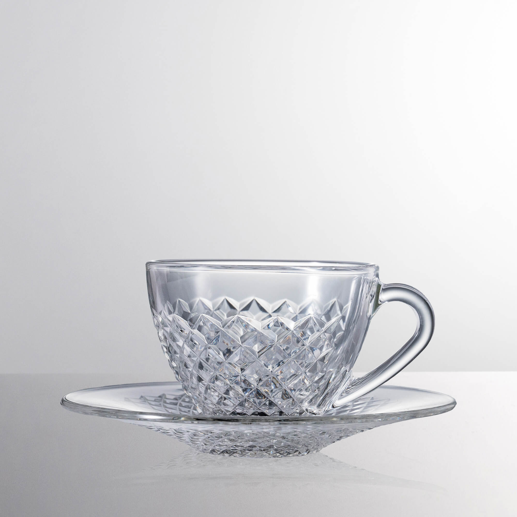 Crystal Tea cup & Saucer