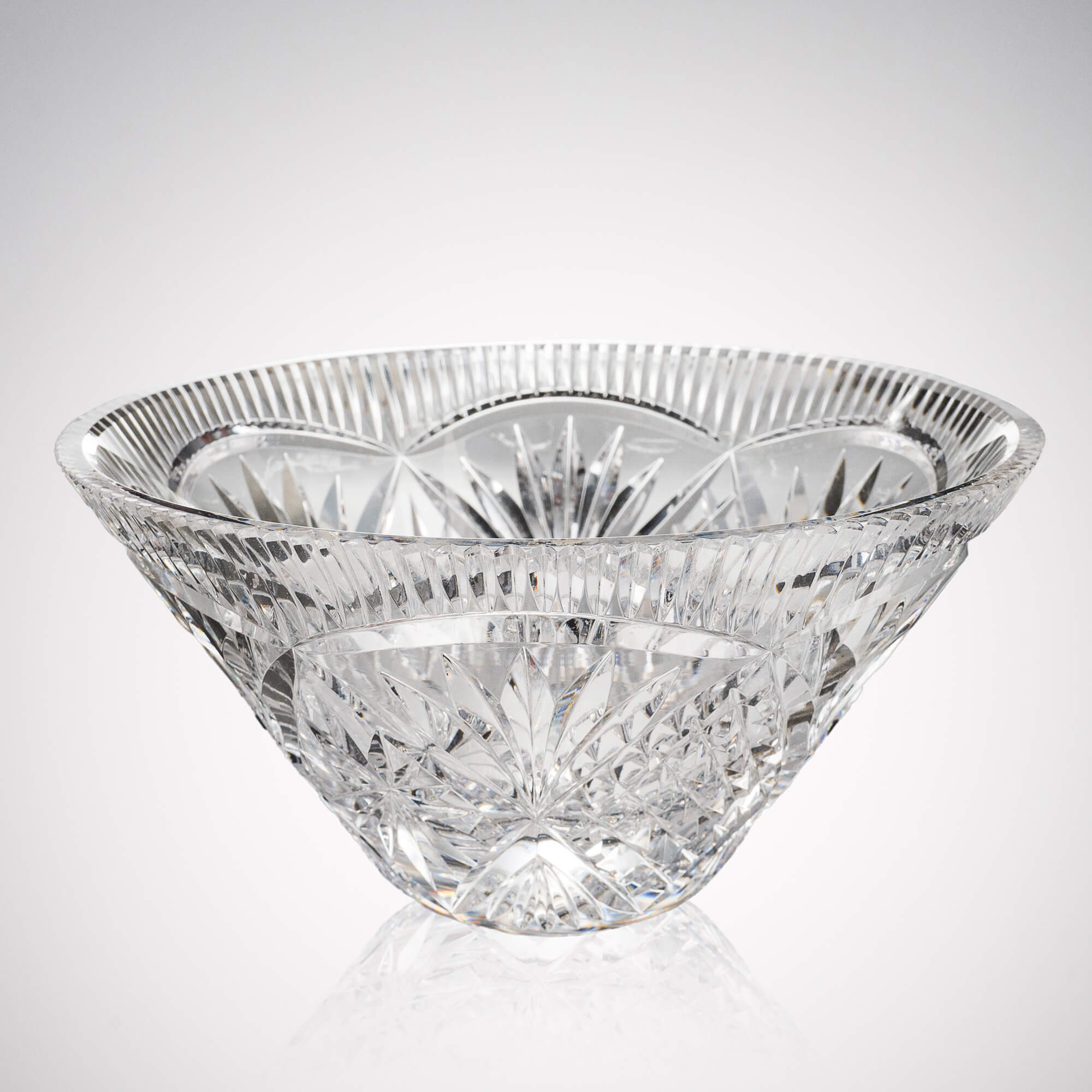 Crystal V Shaped Bowl